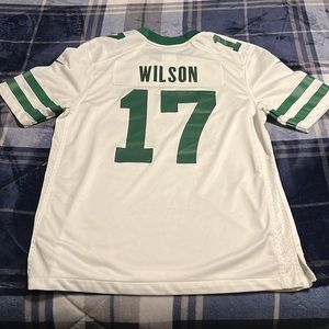 New York Jets #17 Garrett Wilson NFL on field Nike away Jersey